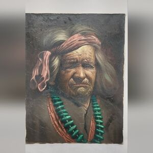 Ralph Brownell McGrew Oil Painting on canvas Native American Art